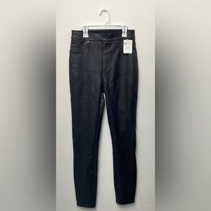 SPANX leather like ankle skinny pants